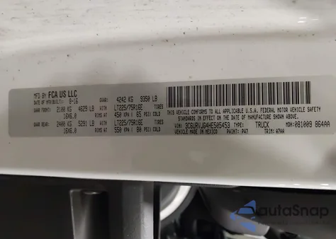 2017 Ram Promaster 3500 Cargo Van High Roof 159 Wb Ext from USA, damaged, VIN 3C6URVJG4HE505453